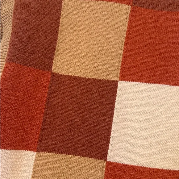 Altar'd State Rust and Camel Striped Sweater - Picture 4 of 4